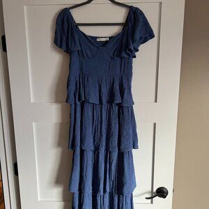 Dusty Blue Roxanne Dress Altar'd State